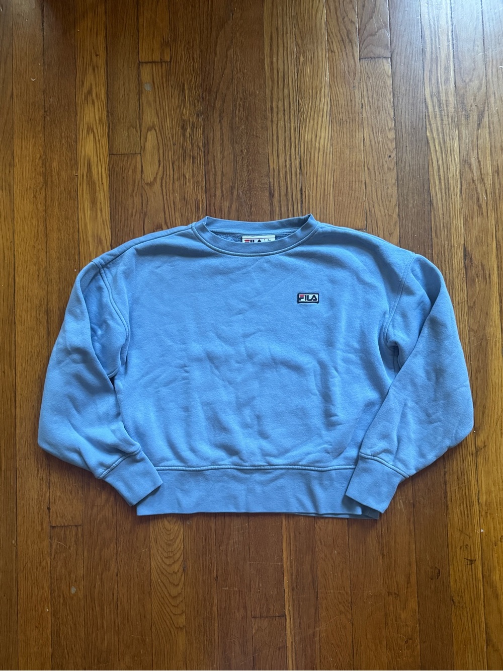 FILA Men's Light Blue Crewneck Sweatshirt